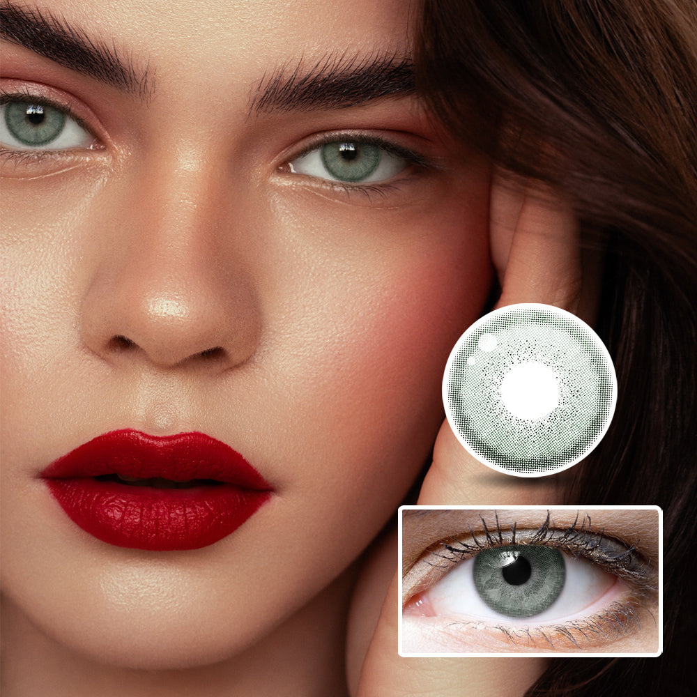 Jupiter Green | Moxielens Botanical Haze Colored Contacts -- Botanical Haze colored contacts | Moxielens
