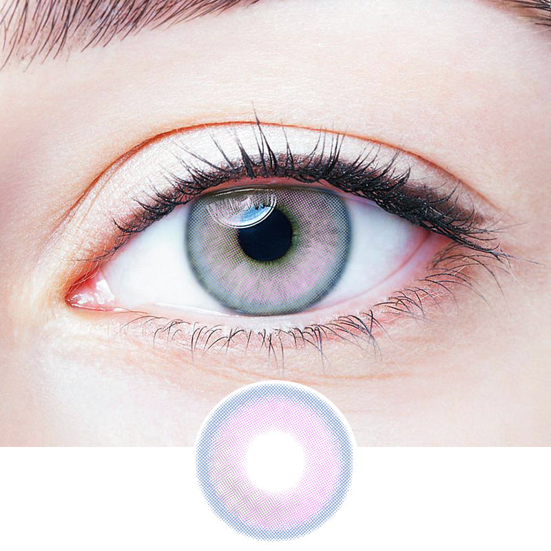 Small Bulb Purple | Moxielens Aurora Veil Colored Contacts -- Aurora Veil colored contacts | Moxielens