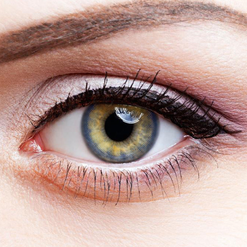 Naked Yellow colored contact lenses