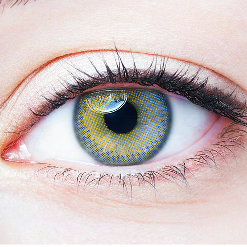 Little Earth Blue colored contact lenses