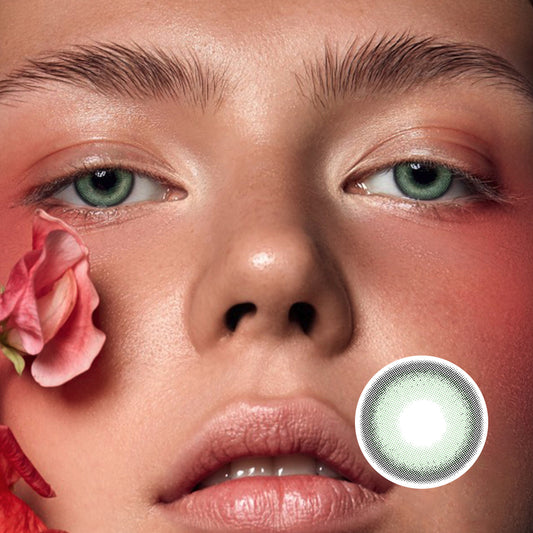 Fujino Green | Moxielens Botanical Haze Colored Contacts -- Botanical Haze colored contacts | Moxielens