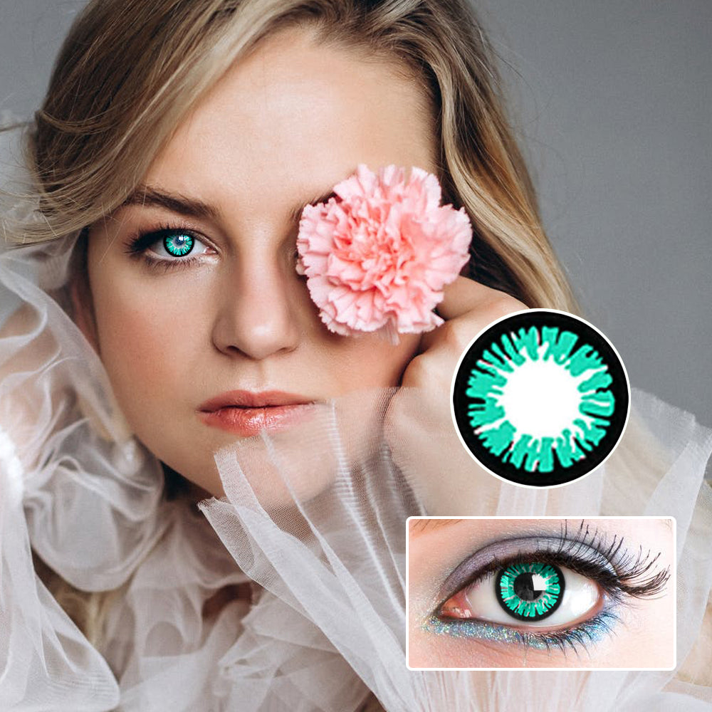 Green Knight | Moxielens Botanical Haze Colored Contacts -- Botanical Haze colored contacts | Moxielens