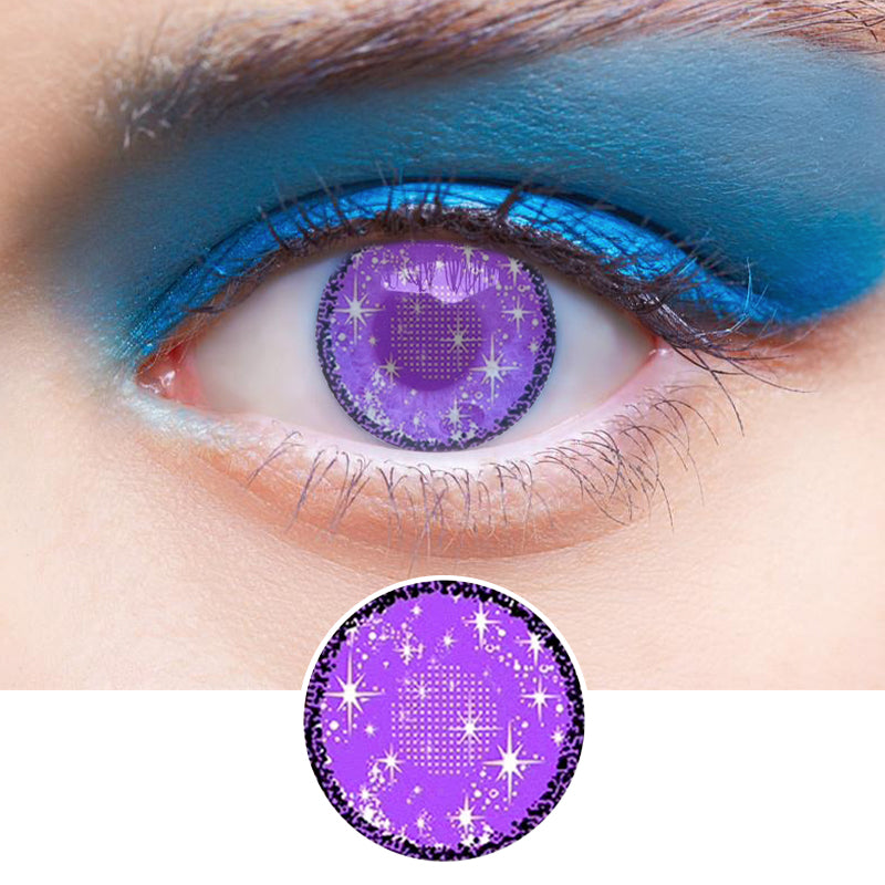 Midsummer Night Purple | Moxielens Aurora Veil Colored Contacts -- Aurora Veil colored contacts | Moxielens