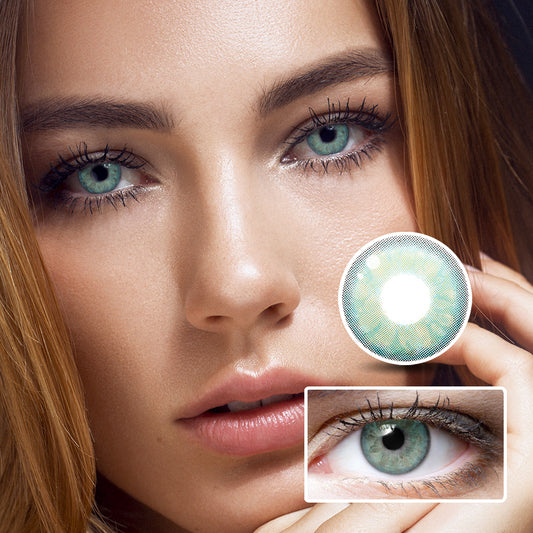 Jade Green colored contact lenses