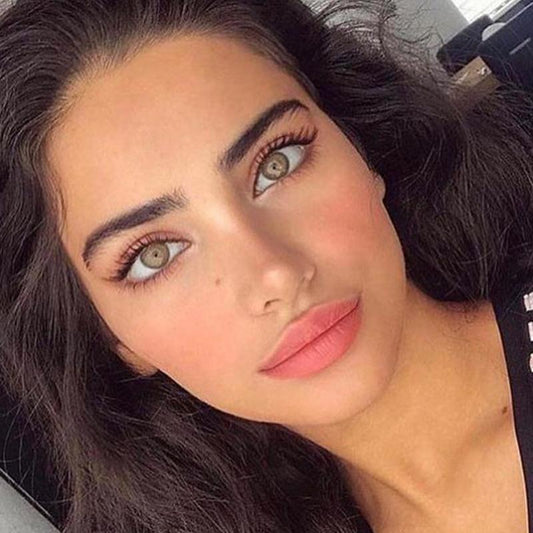 Russian natural light brown (12 months) colored contact lenses