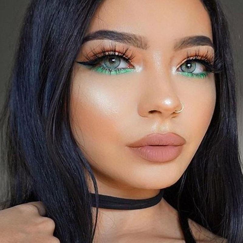 Rainbow Dark Green (12 months) colored contact lenses