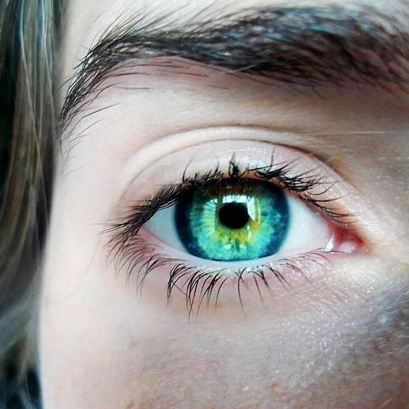 Natural color three-mix green (12 months) colored contact lenses