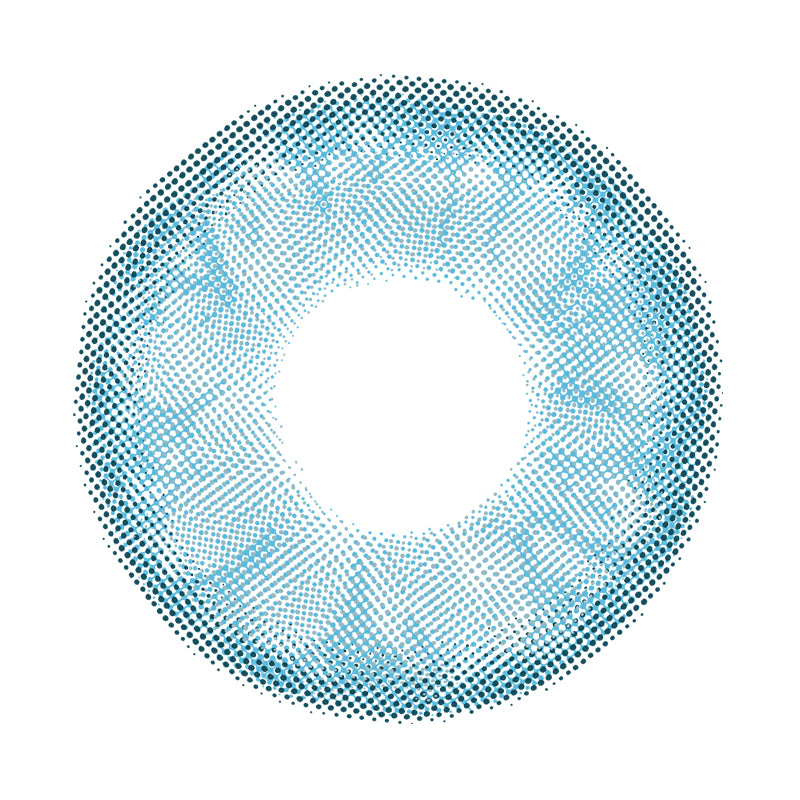 Emerald Blue colored contact lenses