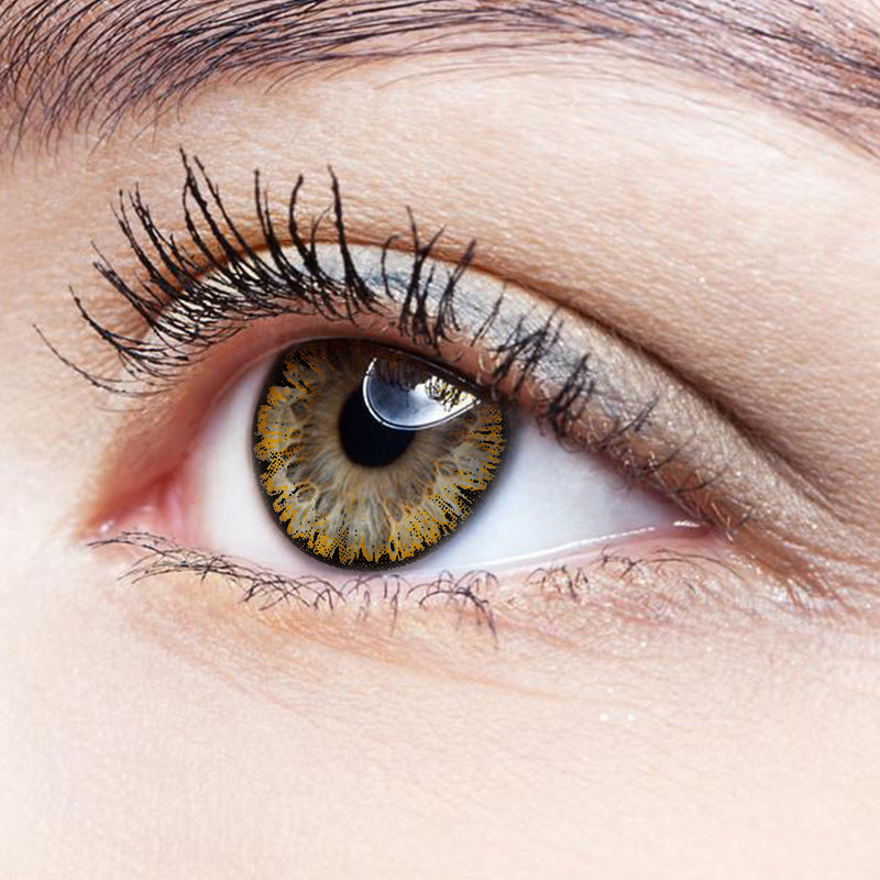 Ice Brown colored contact lenses