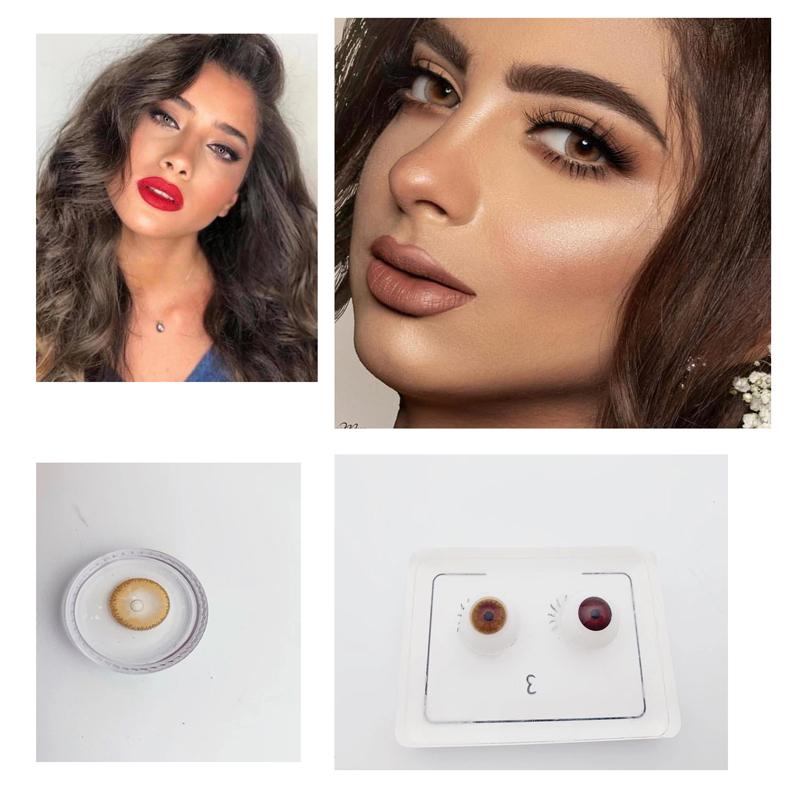 Egyptian light brown (12 months) colored contact lenses