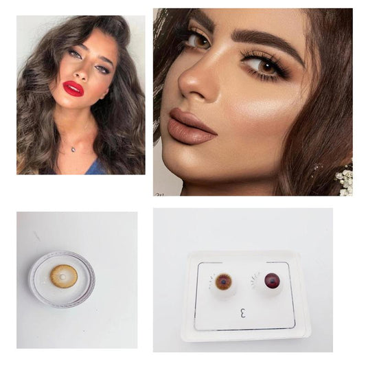 Egyptian light brown (12 months) colored contact lenses