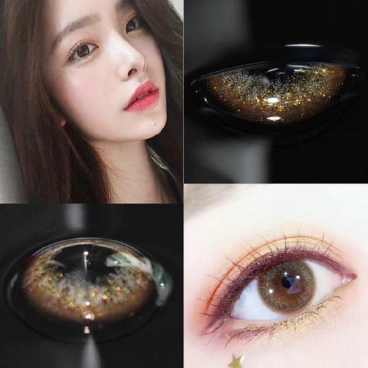 Starlight gold (12 months) colored contact lenses