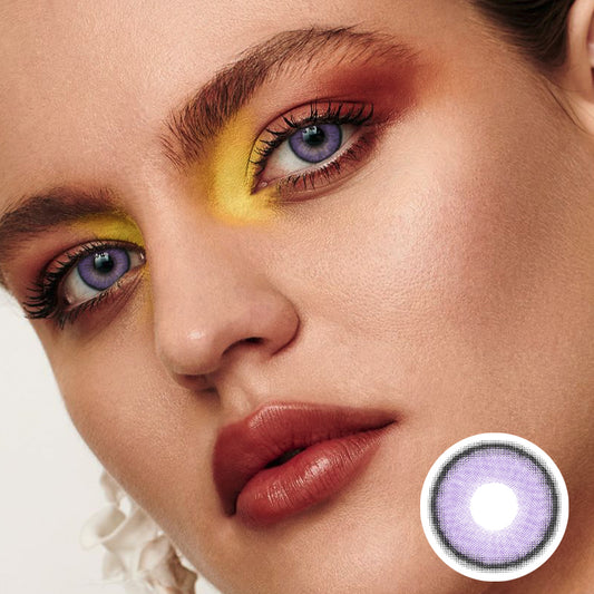Nini Purple | Moxielens Aurora Veil Colored Contacts -- Aurora Veil colored contacts | Moxielens