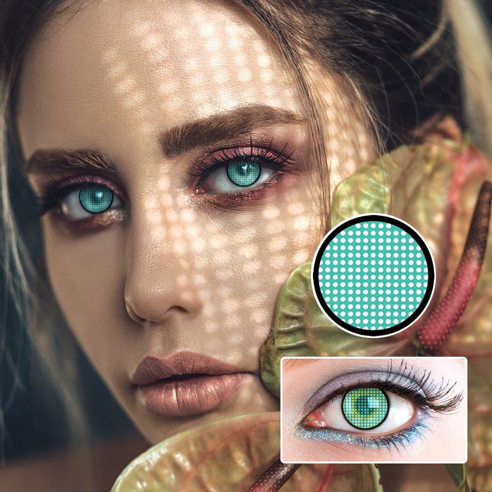 Mansang Green Mesh | Moxielens Botanical Haze Colored Contacts