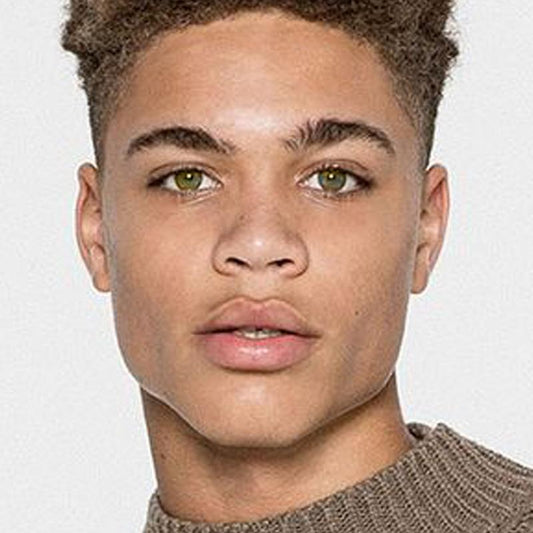 Men's dark green (12 months) colored contact lenses
