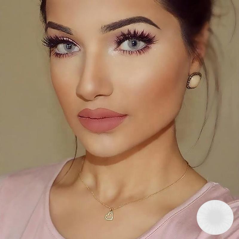 Egyptian white (12 months) colored contact lenses
