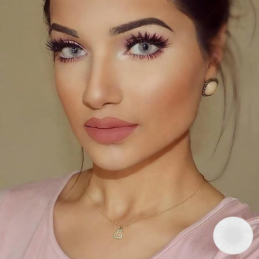 Egyptian white (12 months) colored contact lenses