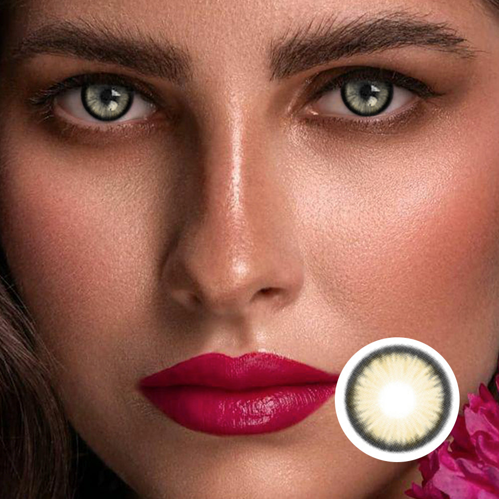Diamond Sugar Brown colored contact lenses by Moxielens
