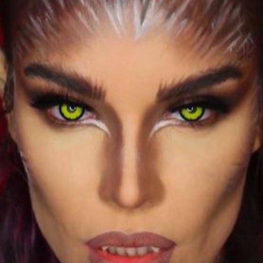 Cosplay Fluorescent Yellow (12 months) colored contact lenses