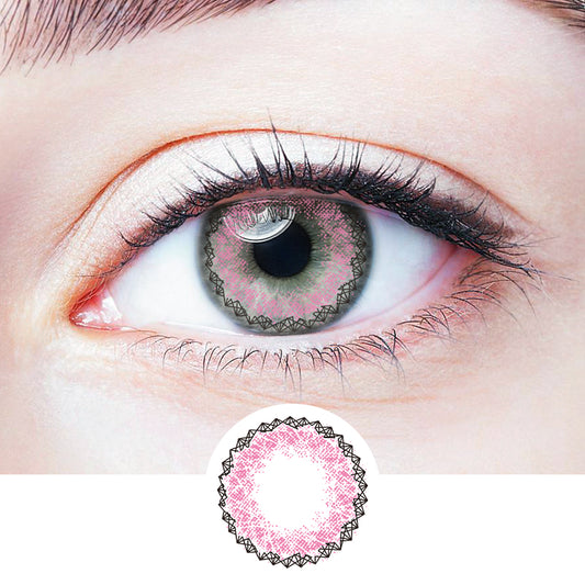 Muse Pink colored contact lenses