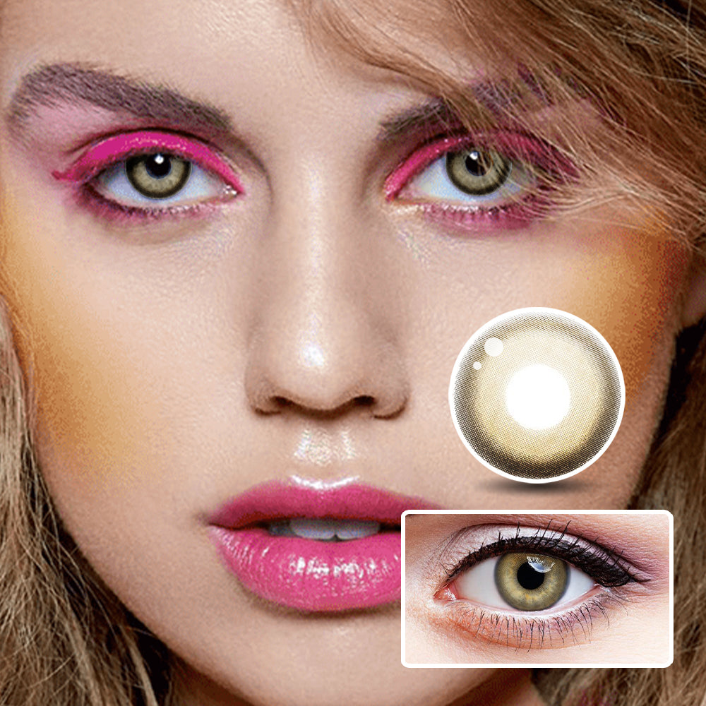 Sweet Wine Brown colored contact lenses