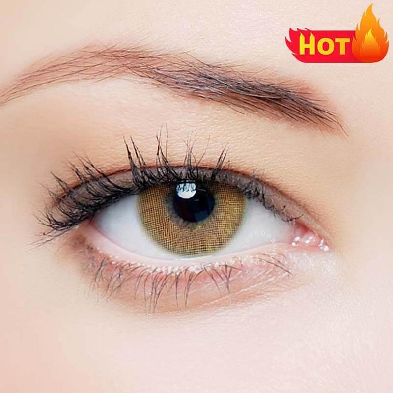 Natural brown (12 months) colored contact lenses