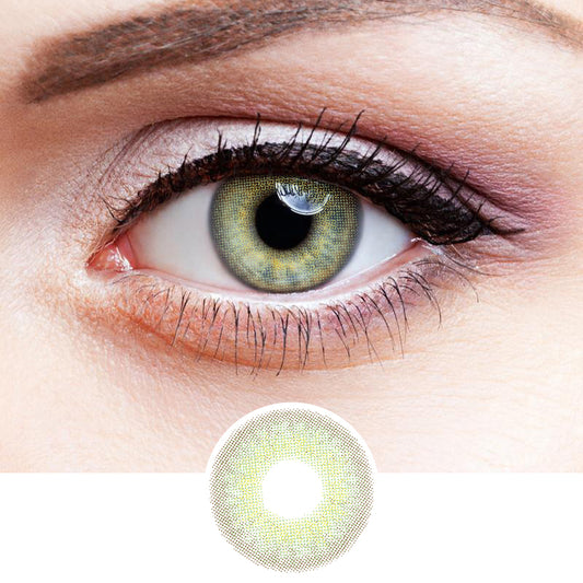 Little Wild Cat Green colored contact lenses