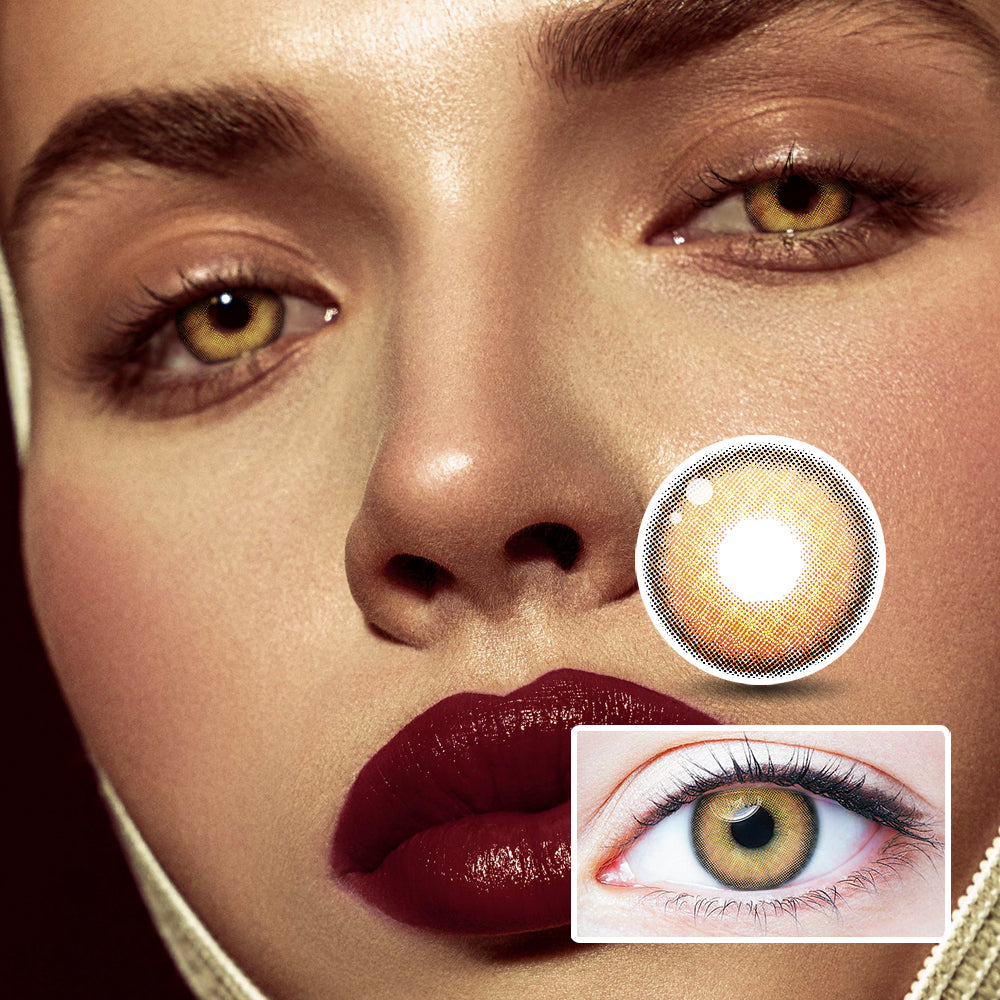 Auburn Brown | Moxielens Earth Glow Colored Contacts ??Earth Glow colored contacts | Moxielens