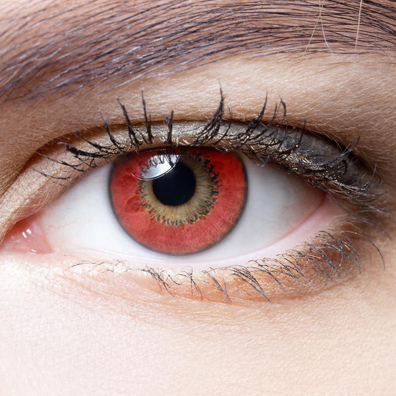 Harajuku Storm Red colored contact lenses