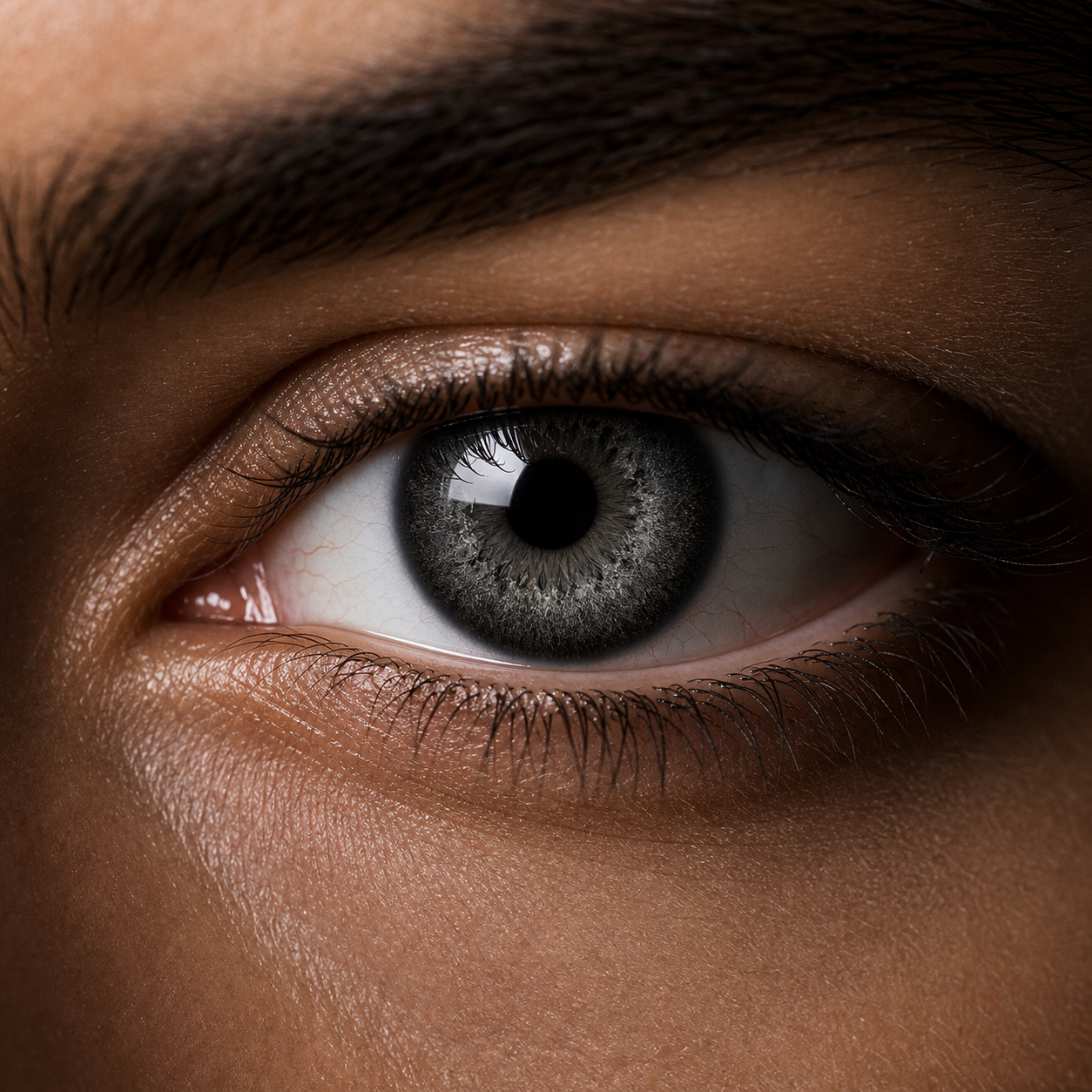 Onyx Pearl Black colored contacts - black that adds depth without a flat opaque whiteout effect