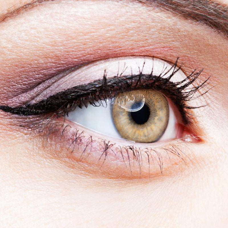 Russian Girl Brown colored contact lenses