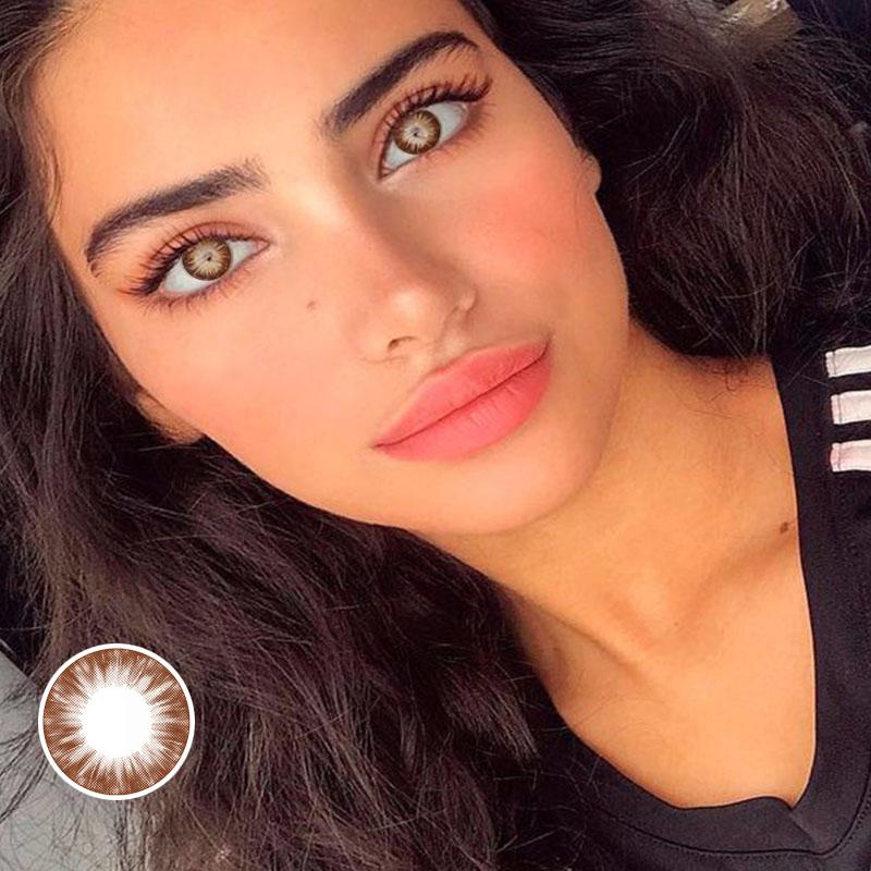 Sunny Doll Natural Coffee Color (12 months) colored contact lenses