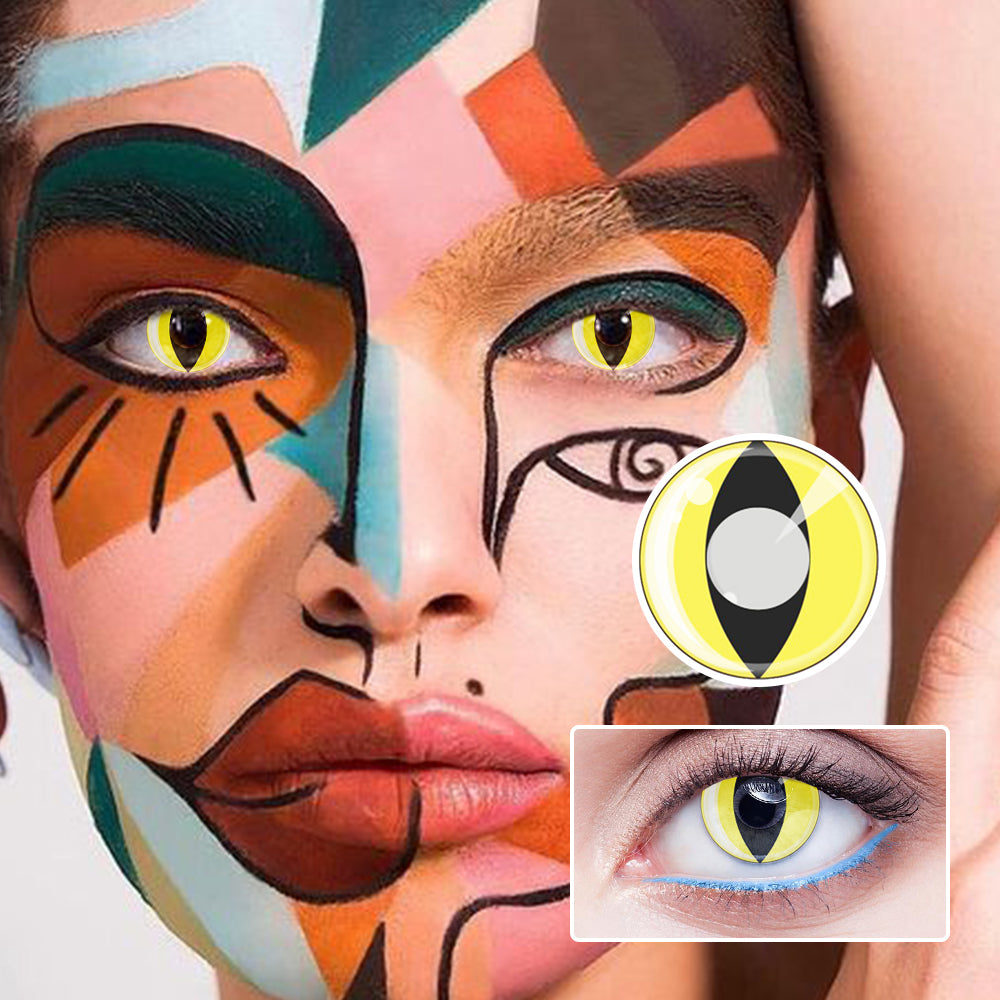 Yellow Cat's Eye | Moxielens Fantasy FX Colored Contacts -- Fantasy FX colored contacts | Moxielens