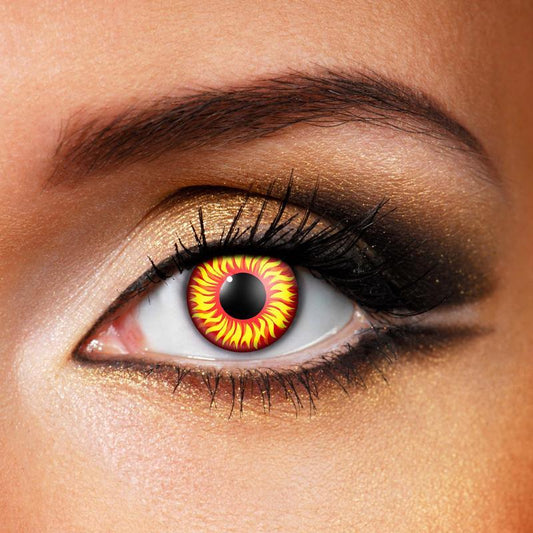 cosplay flame (12 months) colored contact lenses