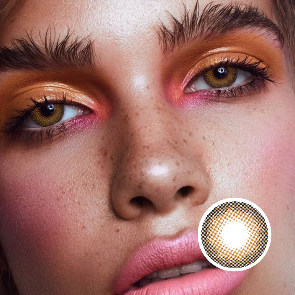 Sini Brown | Moxielens Earth Glow Colored Contacts -- Earth Glow colored contacts | Moxielens