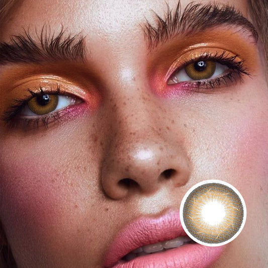 Sini Brown | Moxielens Earth Glow Colored Contacts -- Earth Glow colored contacts | Moxielens