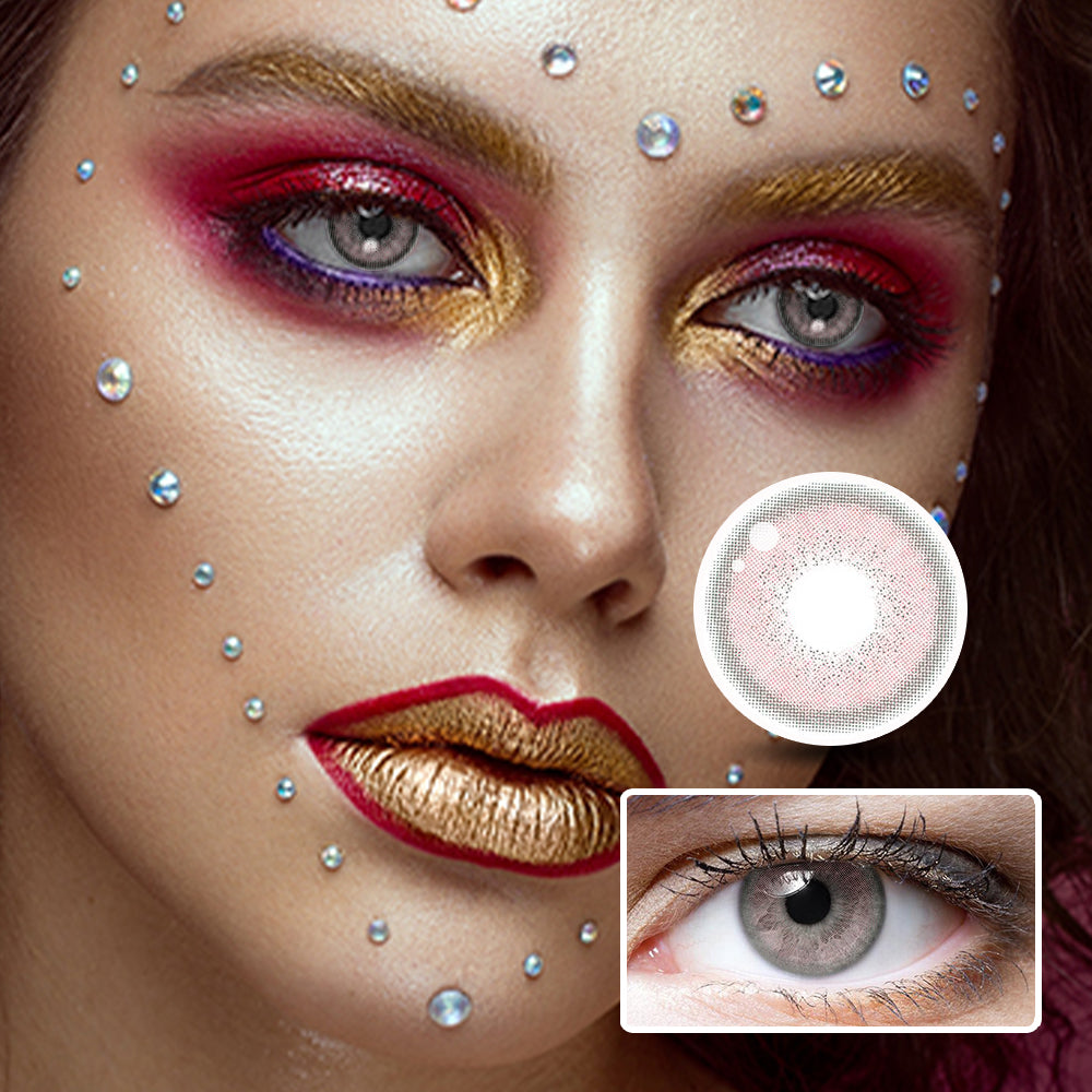 Comet Powder colored contact lenses by Moxielens