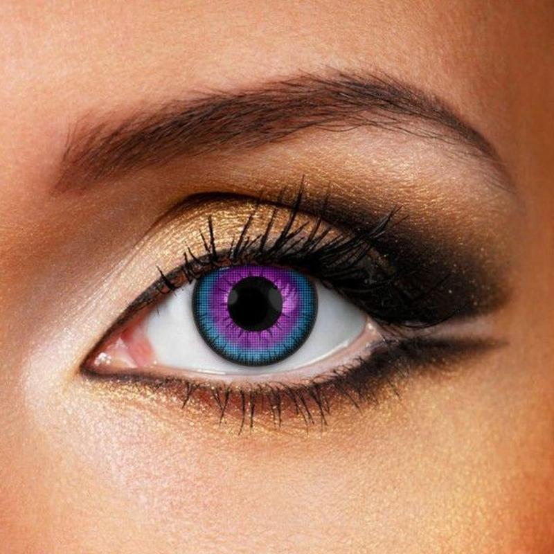 cosplay blue and purple eyes (12 months) colored contact lenses