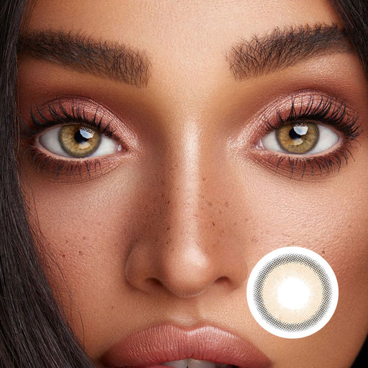 Miki Almond Brown | Moxielens Earth Glow Colored Contacts -- Earth Glow colored contacts | Moxielens