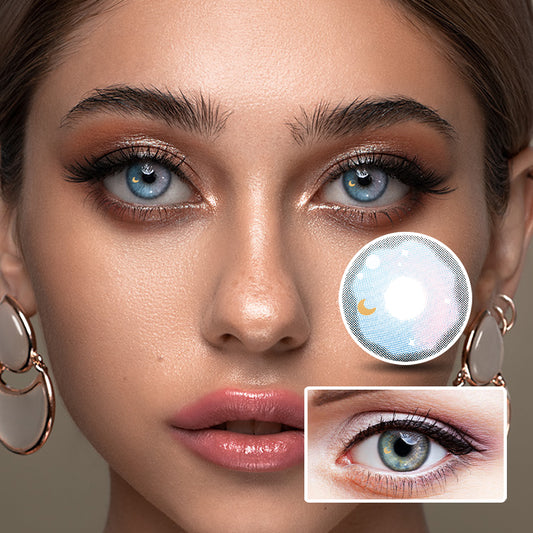 Starry Blue colored contact lenses