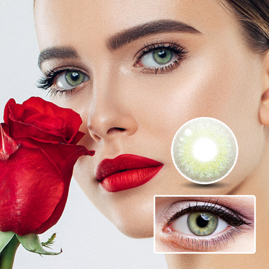 Little Wild Cat Green colored contact lenses