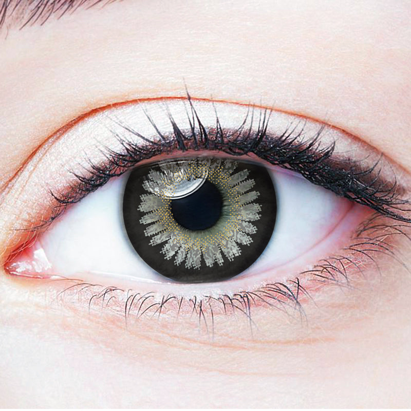 Cherry Gray colored contact lenses