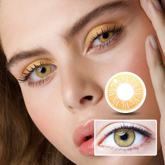 Lee Bible Brown colored contact lenses