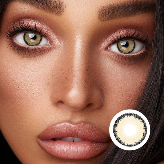 Dog Eyes LI-Brown colored contact lenses