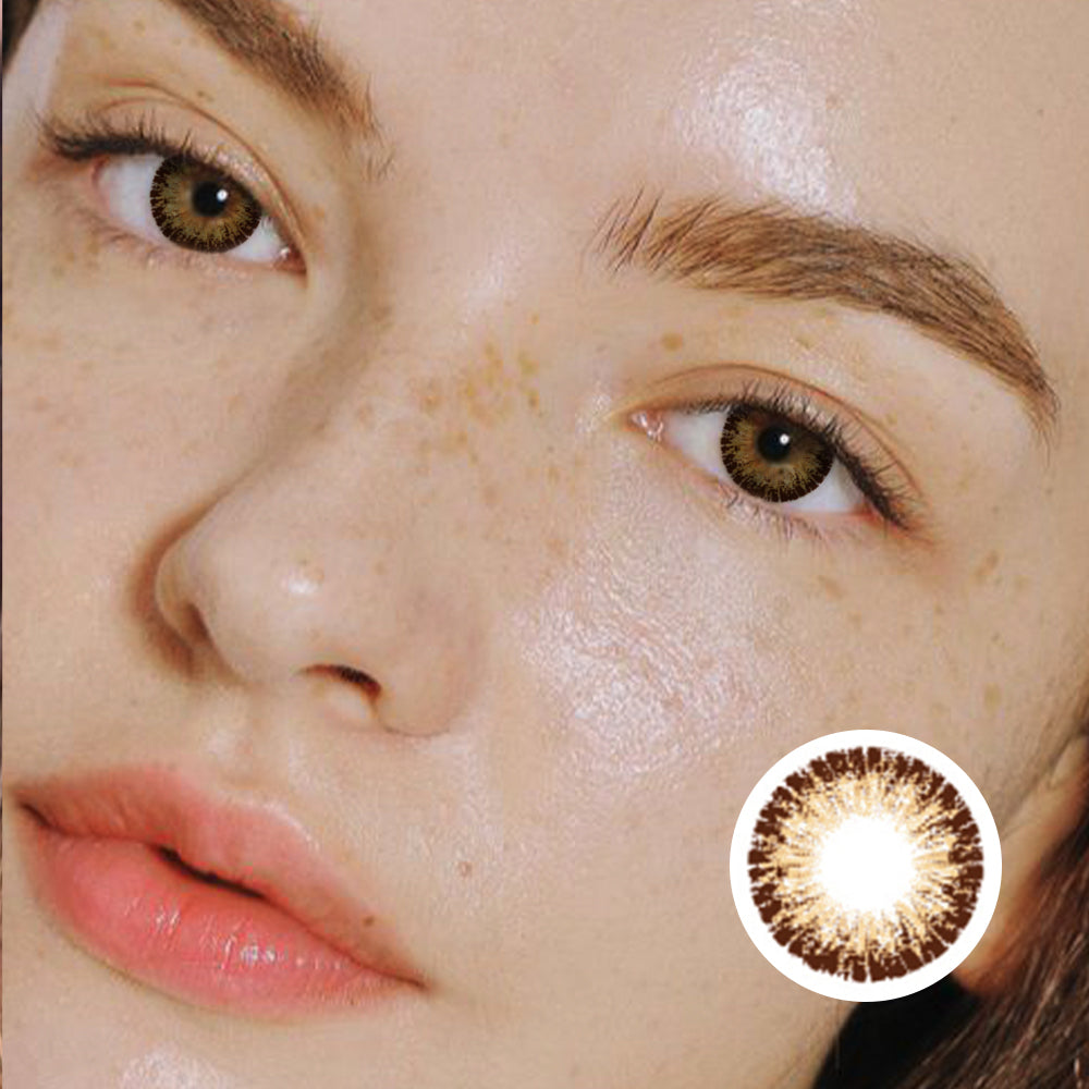 Super Luminous Brown | Moxielens Earth Glow Colored Contacts -- Earth Glow colored contacts | Moxielens
