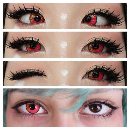 Coscon Sky Red (12 Month) colored contact lenses