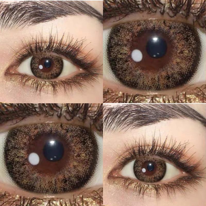 Halloween black brown (12 months) cosmetic colored contact lenses