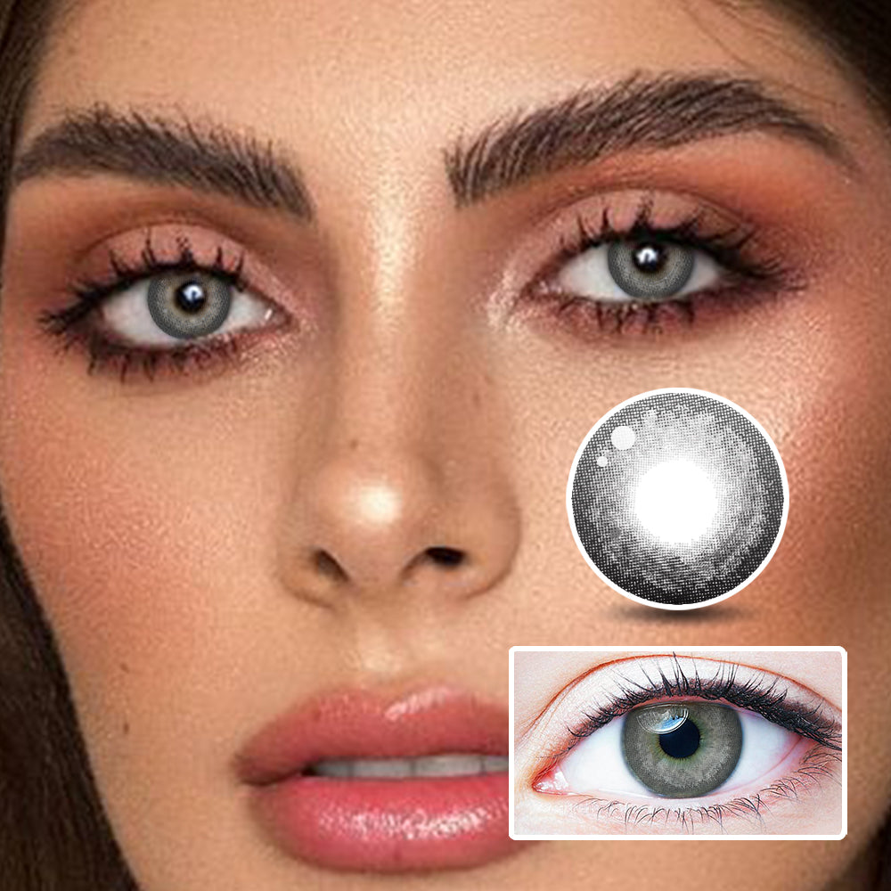 Moonlight Gray colored contact lenses