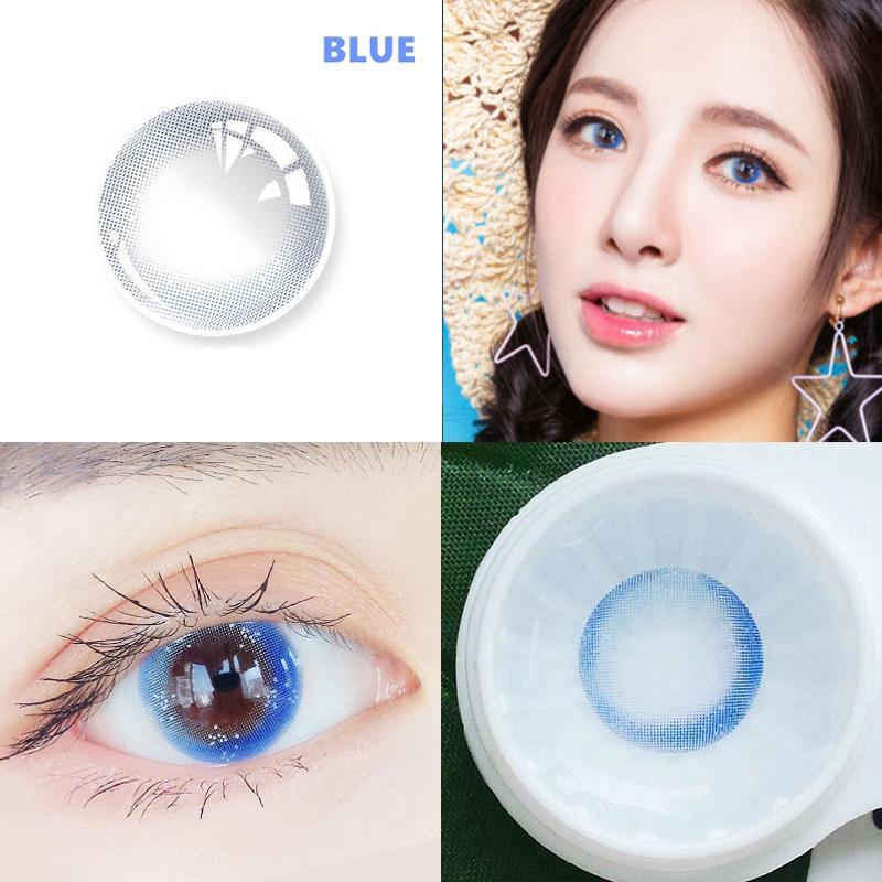 Blue (12 months) colored contact lenses