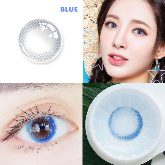 Blue (12 months) colored contact lenses